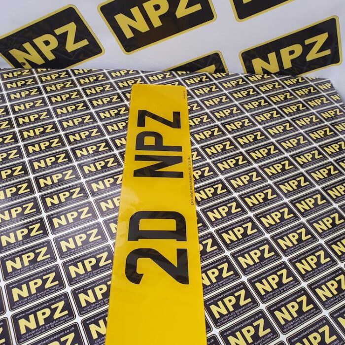 2D Number Plates Front