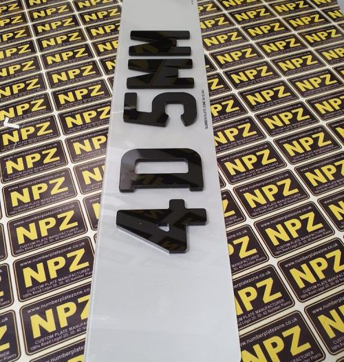 4D 5MM Number Plates F