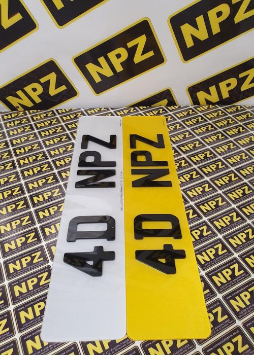 4D Number Plates Front & Rear