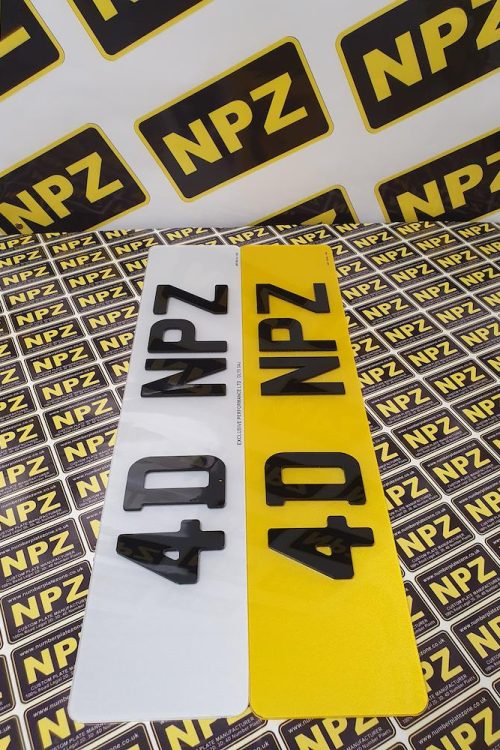 4D Number Plates Front & Rear